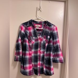 Arizona Medium Plaid Elbow length shirt